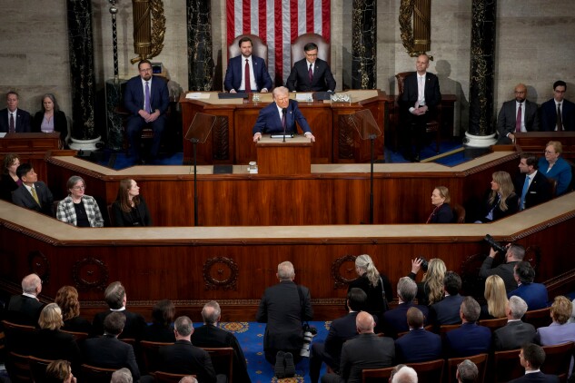 President Donald Trump addresses a joint session of Congress on March 4, 2025.  