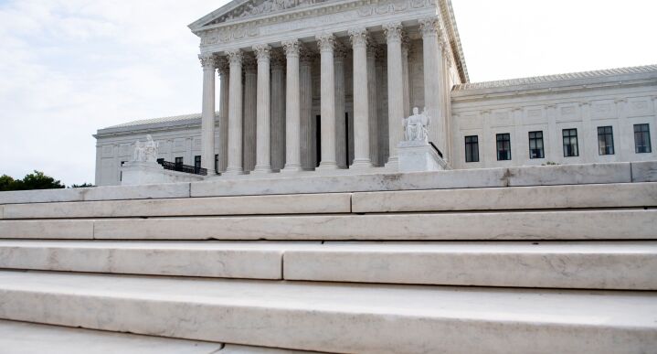 The U.S. Supreme Court is seen on the first day of a new term in Washington, Oct. 7, 2019.
