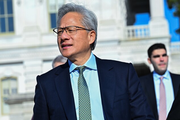 Jensen Huang, chief executive officer of Nvidia Corp., outside the Capitol last week. 
