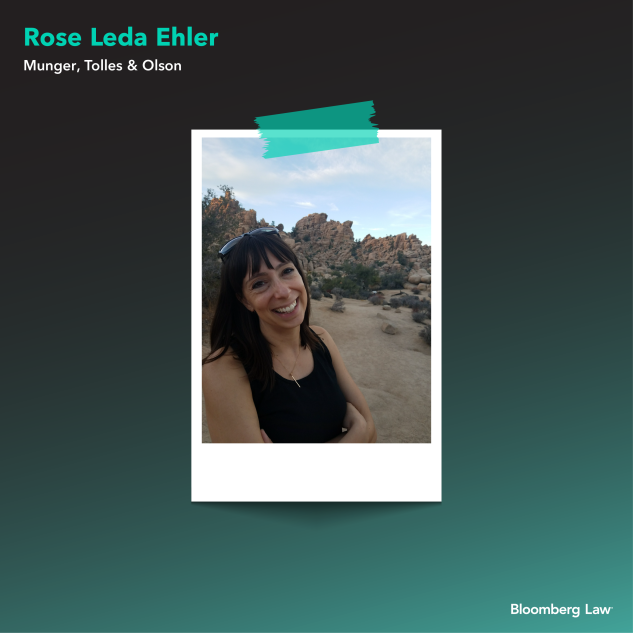 Rose Leda Ehler of Munger, Tolles & Olson on a hike. 