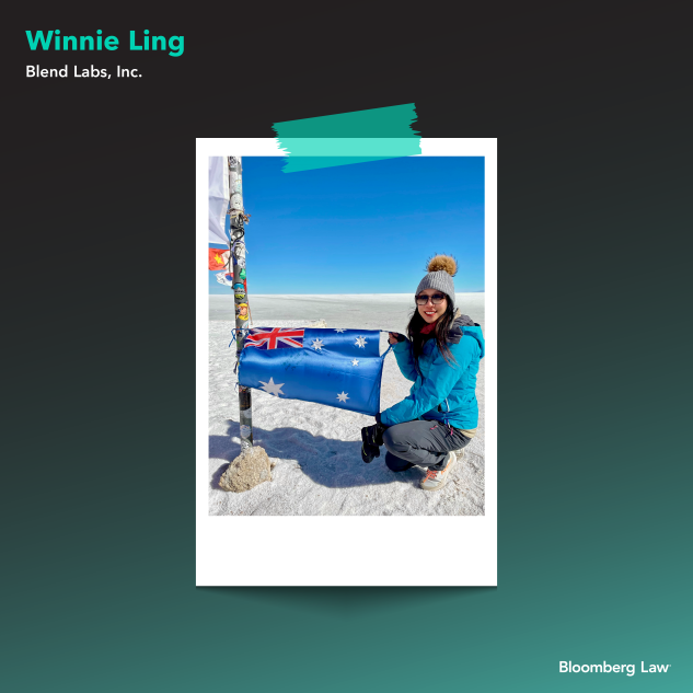 Winnie Ling of Blend Labs at the Salar de Uyuni in Bolivia exploring the world’s largest salt flat.
