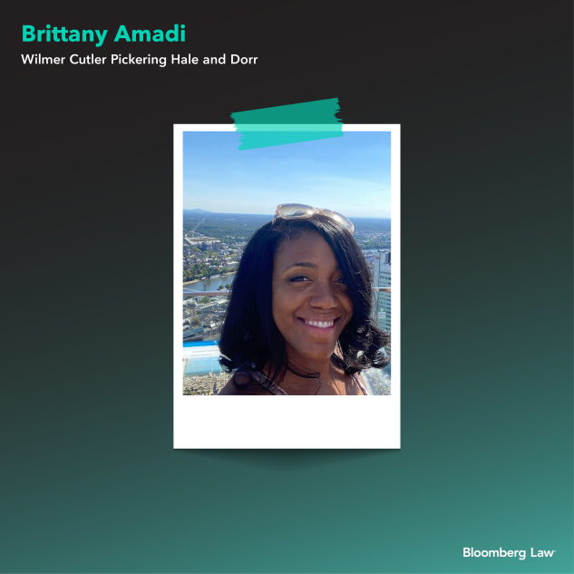 Brittany Amadi of WilmerHale in Frankfurt, Germany