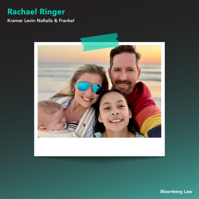 Rachael Ringer of Kramer Levin with family in Florida.