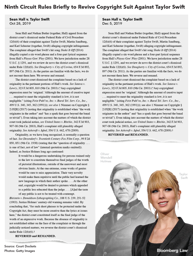 Two Vanished Paragraphs Muddy Taylor Swift Shake It Off Ruling