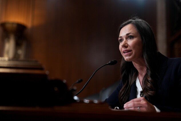 Sen. Katie Britt on Capitol Hill in Washington, DC, on June 25.