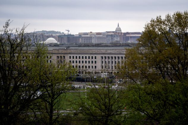 The Pentagon building in Arlington, Va., in April 2021.