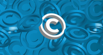 Photo illustration of the copyright symbol.