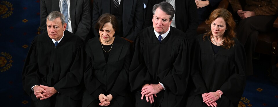 Four days after deriding the US Supreme Court justices who struck down most of his signature tariffs, President Donald Trump was far milder in his criticism with some of them in the room.