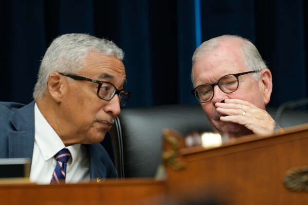 Representative Tim Walberg, a Republican from Michigan and chair of the House Workforce and Education Committee, right, and Representative Bobby Scott, a Democrat from Virginia and ranking member of the House Workforce and Education Committee.