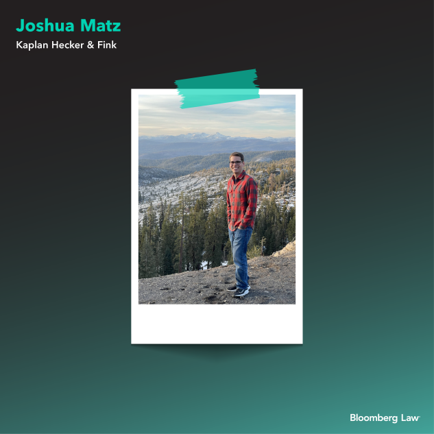 Joshua Matz of Kaplan Hecker & Fink on vacation