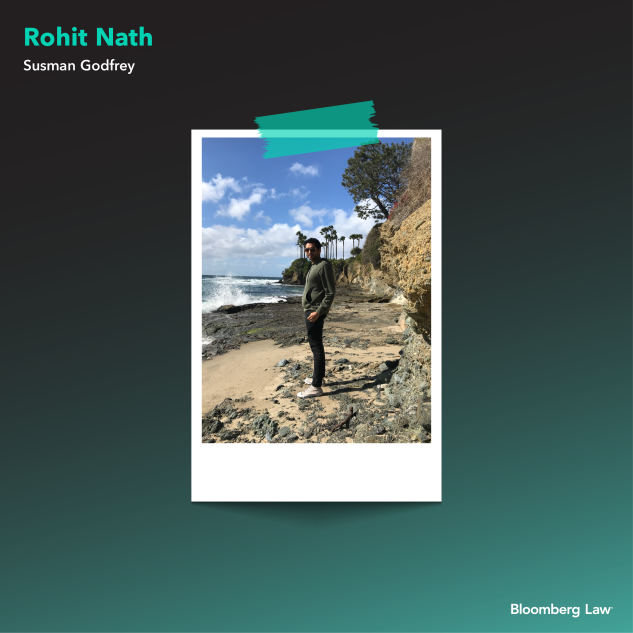 Rohit Nath of Susman Godfrey at Laguna Beach, California.