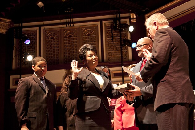 Yvette McGee Brown public swearing in as Ohio Supreme Court justice on Jan. 8, 2011.