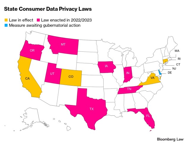 State Privacy Map - Aug. 1