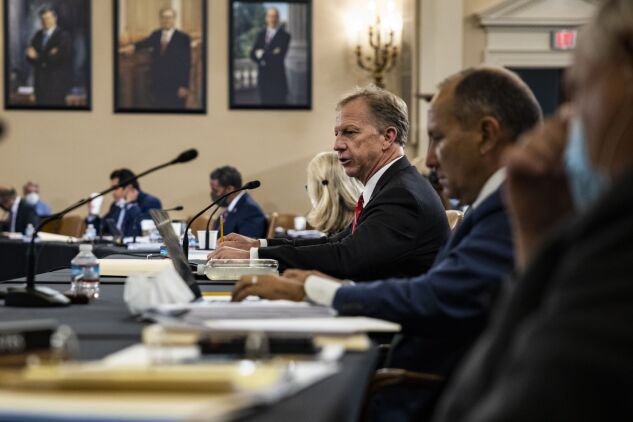 Hern speaks during a committee hearing in September, 2021.