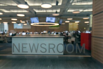 Inside The Editorial Offices Of Newspaper Publisher Axel Springer SE
Journalists work inside the newsroom of broadsheet newspaper Die Welt, published by Axel Springer SE, in Berlin, Germany, on Wednesday, June 11, 2014. Axel Springer, Europe's biggest newspaper publisher, is working with JPMorgan Chase and Co. and Citigroup Inc. on an initial public offering of its digital-classifieds business, people familiar with the matter said.