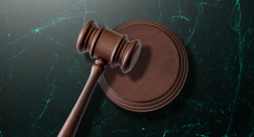 Photo of a judge's gavel