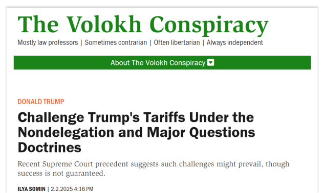 Legal scholar Ilya Somin's call for challenging Trump's tariffs helped kickstart a case being considered by the Supreme Court.