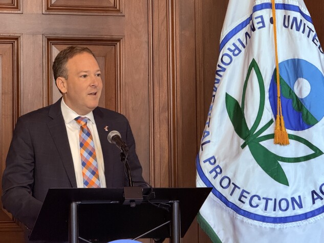 Environmental Protection Agency Administrator Lee Zeldin spoke in February at EPA headquarters in Washington. 